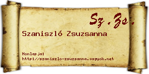 Szaniszló Zsuzsanna névjegykártya